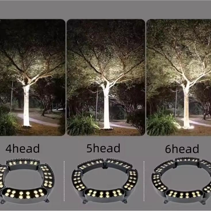 Outdoor LED Landscape Spotlight for Trees & Gardens | Aluminum Ground Light with Warm Glow | Pathway Accent Lighting | Weatherproof Garden U | Thomler