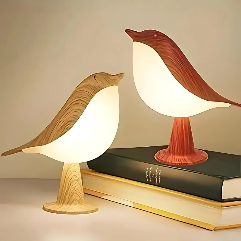 Bird-Shaped Rechargeable Night Light with Aroma Diffuser & Touch Dimming for Bedroom, Desk & Nursery