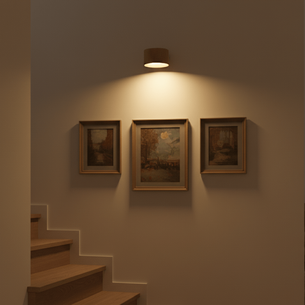 Aplique LED inalámbrico con control remoto: lámpara de pared de aluminio recargable para dormitorio, sala de estar y pasillo | Thomler