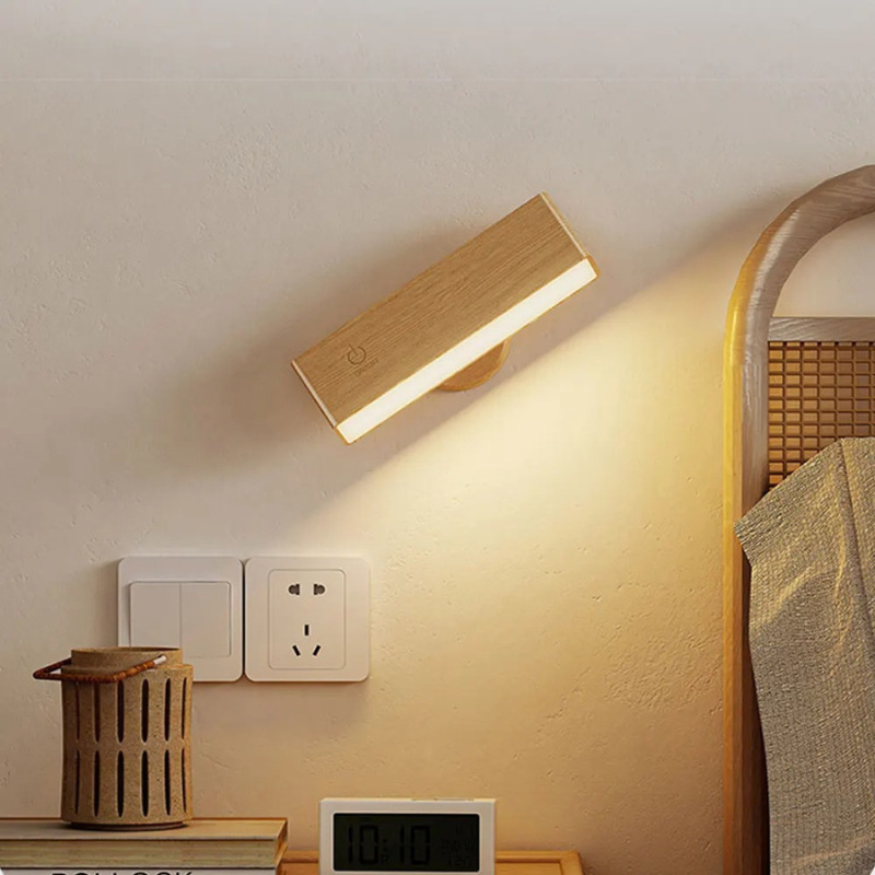 Oplaadbare draadloze led-wandlamp met aanraakbediening en timer voor slaapkamer, woonkamer, hal