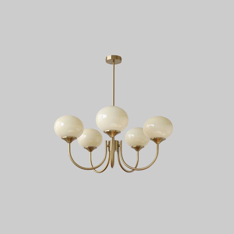 Multi-Globe Suspended Fixture Iron & Tinted Glass Shades E27 Socket for Kitchen Island Dining Area Living Space Bedroom Overhead Illuminatio | Thomler