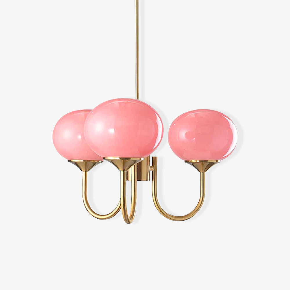 Multi-Globe Suspended Fixture Iron & Tinted Glass Shades E27 Socket for Kitchen Island Dining Area Living Space Bedroom Overhead Illuminatio | Thomler