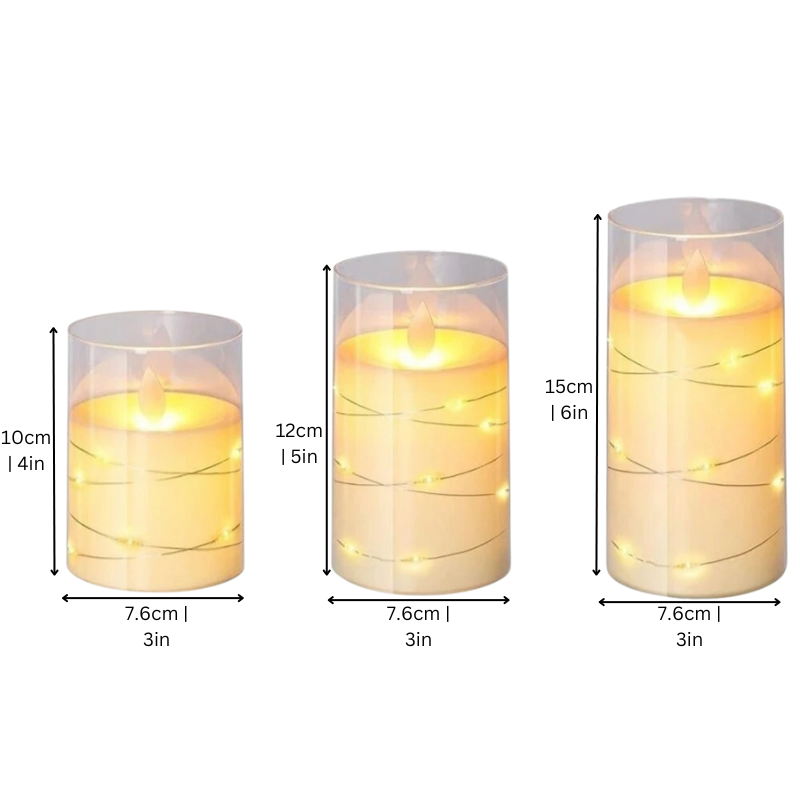 Battery-Operated LED Pillar Candles with Flickering Flame & Timer – Flameless Candle Lights for Home Decor, Weddings, Holidays
