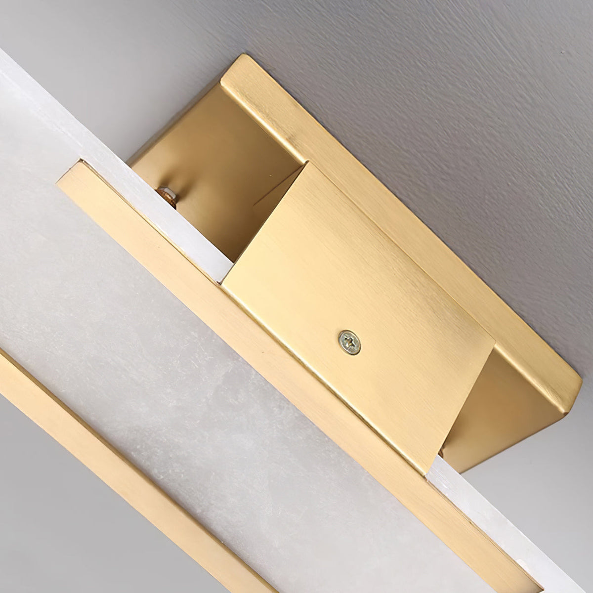 Aplique de alabastro hecho a mano con detalle en latón, lámpara de pared de 14 pulgadas para dormitorio, pasillo, sala de estar, accesorio interior, LED G4, piedra alargada moderna