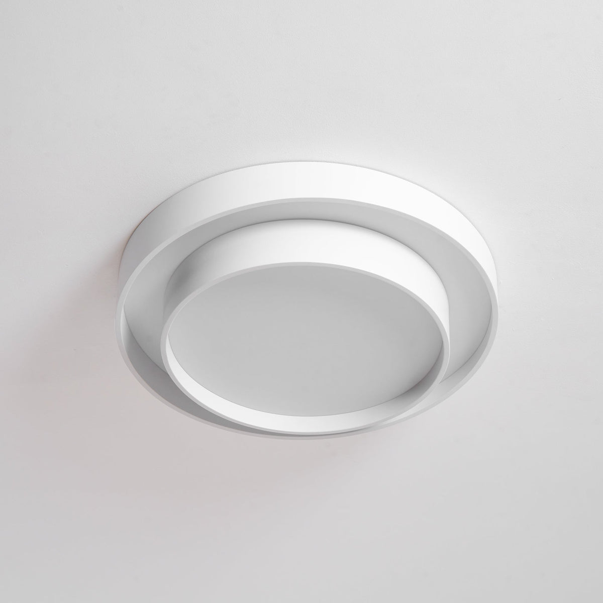 Runde LED-Deckenleuchte, flach, Metall, Weiß, 16 20 24 Zoll für Schlafzimmer, Wohnzimmer, Büro, moderne, flache Deckenbeleuchtung 3000K 4000K | Thomler