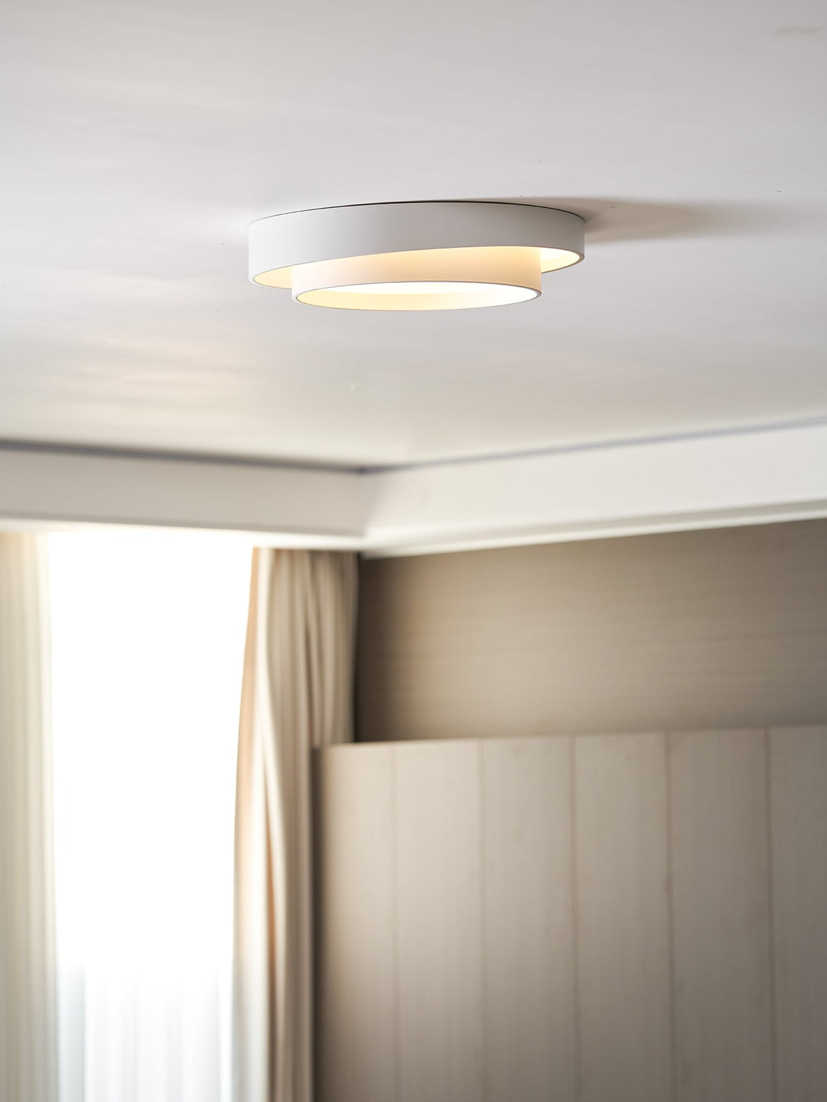 Runde LED-Deckenleuchte, flach, Metall, Weiß, 16 20 24 Zoll für Schlafzimmer, Wohnzimmer, Büro, moderne, flache Deckenbeleuchtung 3000K 4000K | Thomler
