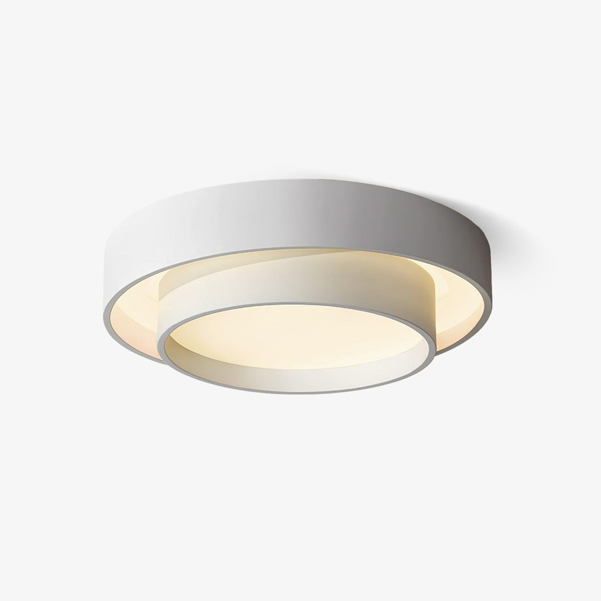 Runde LED-Deckenleuchte, flach, Metall, Weiß, 16 20 24 Zoll für Schlafzimmer, Wohnzimmer, Büro, moderne, flache Deckenbeleuchtung 3000K 4000K | Thomler