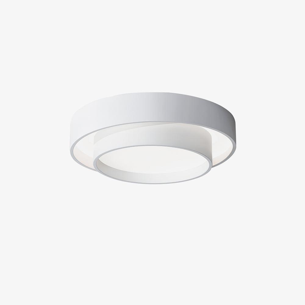 Flush Mount LED Ceiling Light Round Low-Profile Fixture Black White Gray 16 20 24 Inch Diameter for Bedroom Hall Kitchen Foyer