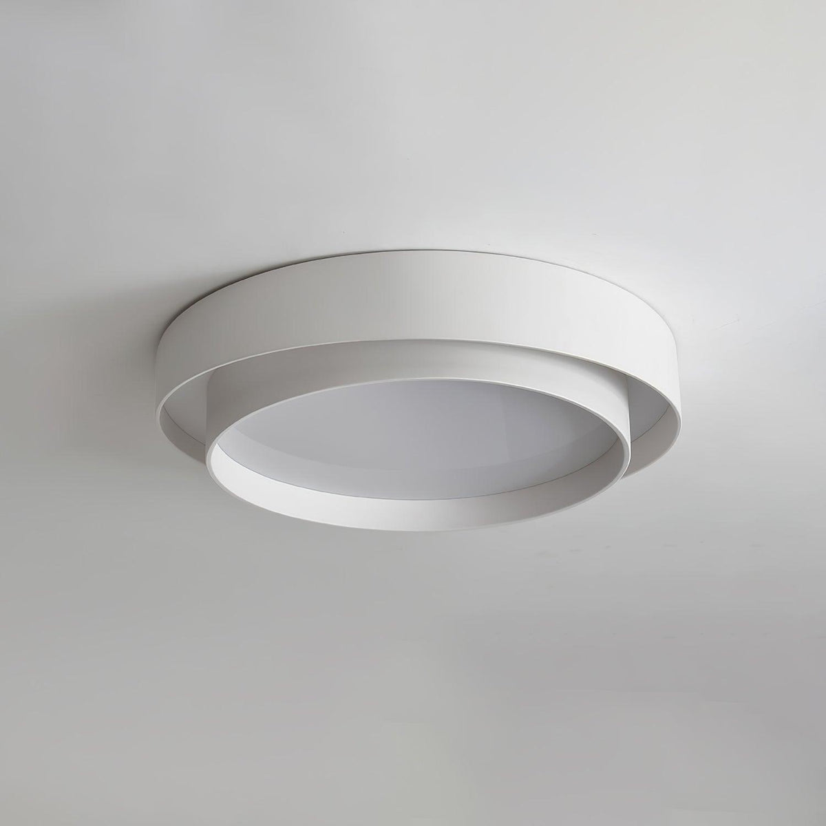 Runde LED-Deckenleuchte, flach, Metall, Weiß, 16 20 24 Zoll für Schlafzimmer, Wohnzimmer, Büro, moderne, flache Deckenbeleuchtung 3000K 4000K | Thomler