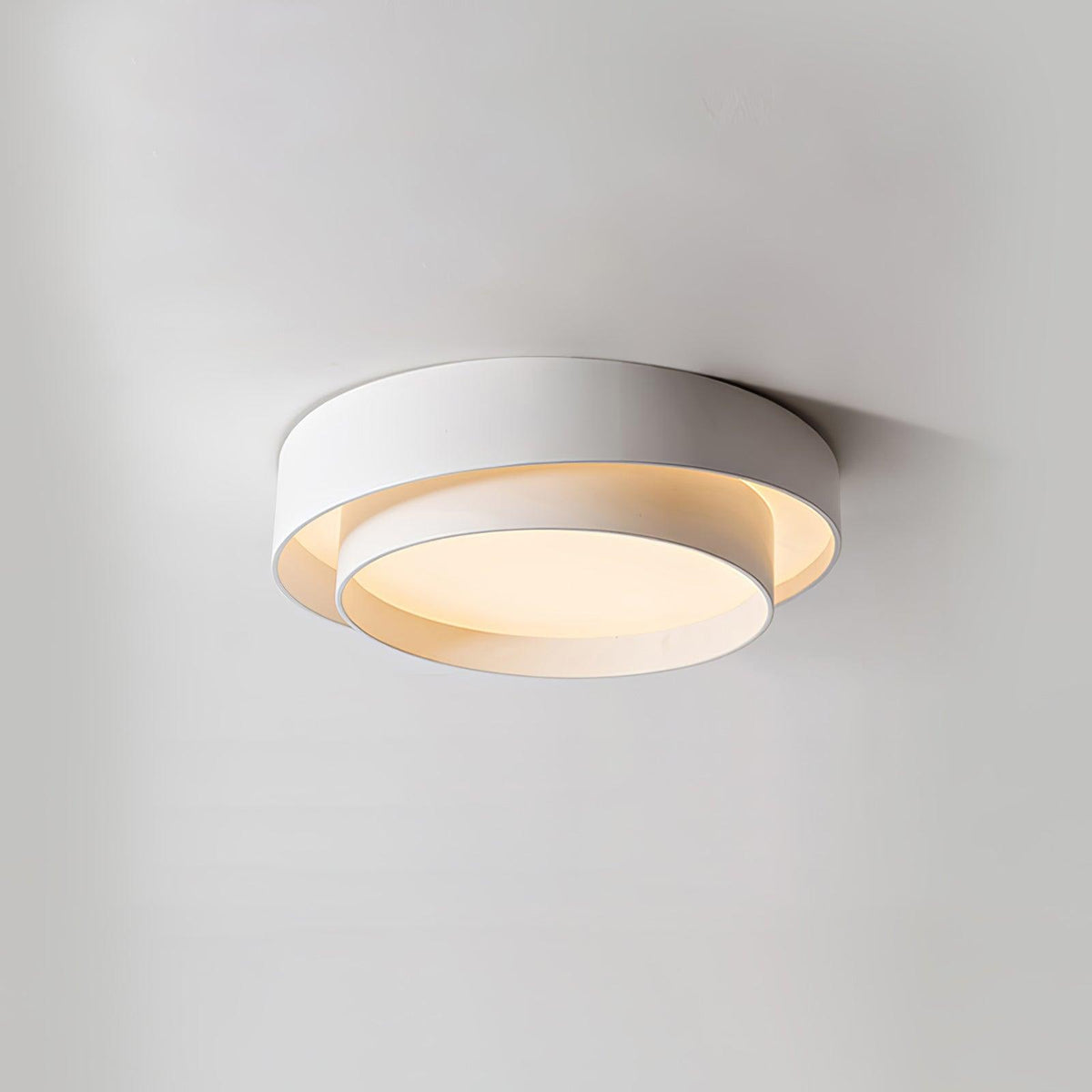 Runde LED-Deckenleuchte, flach, Metall, Weiß, 16 20 24 Zoll für Schlafzimmer, Wohnzimmer, Büro, moderne, flache Deckenbeleuchtung 3000K 4000K | Thomler