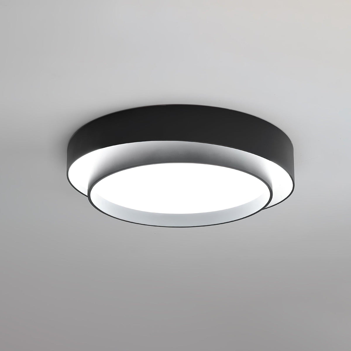 Runde LED-Deckenleuchte, flach, Metall, Weiß, 16 20 24 Zoll für Schlafzimmer, Wohnzimmer, Büro, moderne, flache Deckenbeleuchtung 3000K 4000K | Thomler