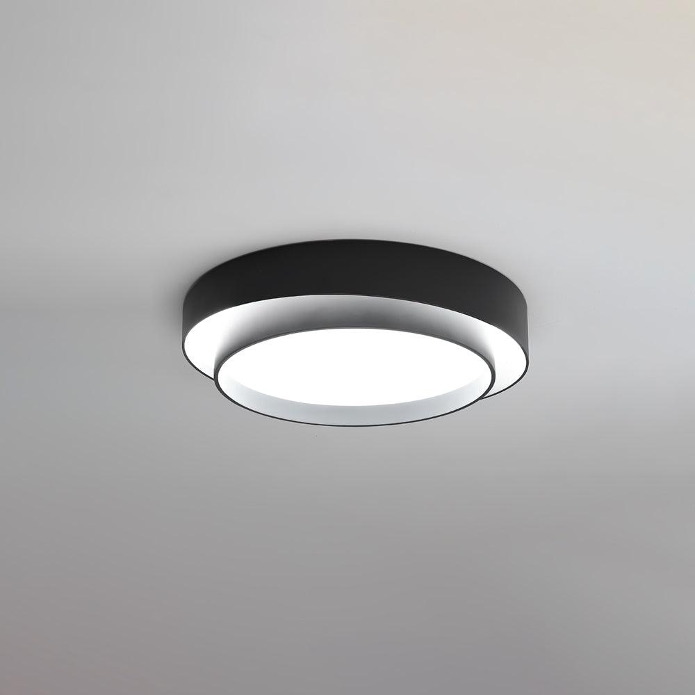 Runde LED-Deckenleuchte, flach, Metall, Weiß, 16 20 24 Zoll für Schlafzimmer, Wohnzimmer, Büro, moderne, flache Deckenbeleuchtung 3000K 4000K | Thomler