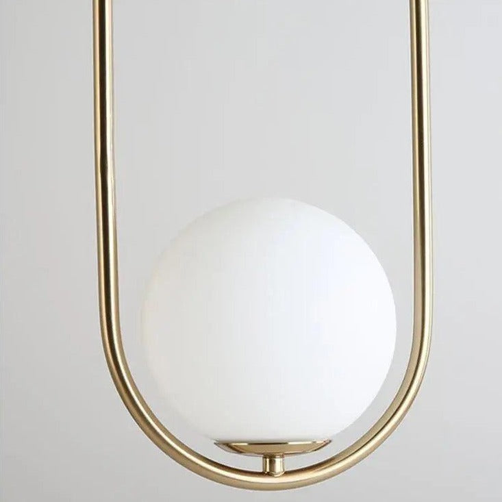Glazen hanglamp met metalen frame voor kookeiland eetkamer eigentijdse plafondverlichting moderne hanglamp | Thomler