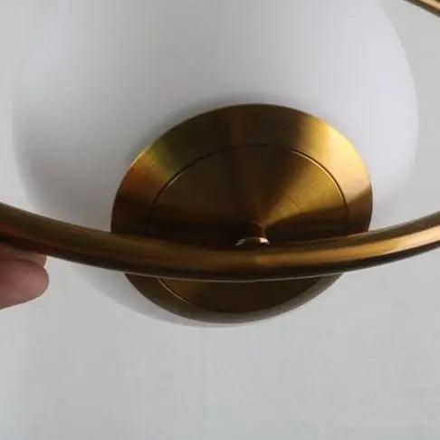 Glazen hanglamp met metalen frame voor kookeiland eetkamer eigentijdse plafondverlichting moderne hanglamp | Thomler