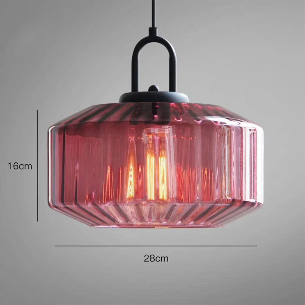 Handblown Glass Pendant Light Fixture 11 Inch Diameter for Kitchen Dining Room Hallway Living Room Bedroom LED Ceiling Light | Thomler