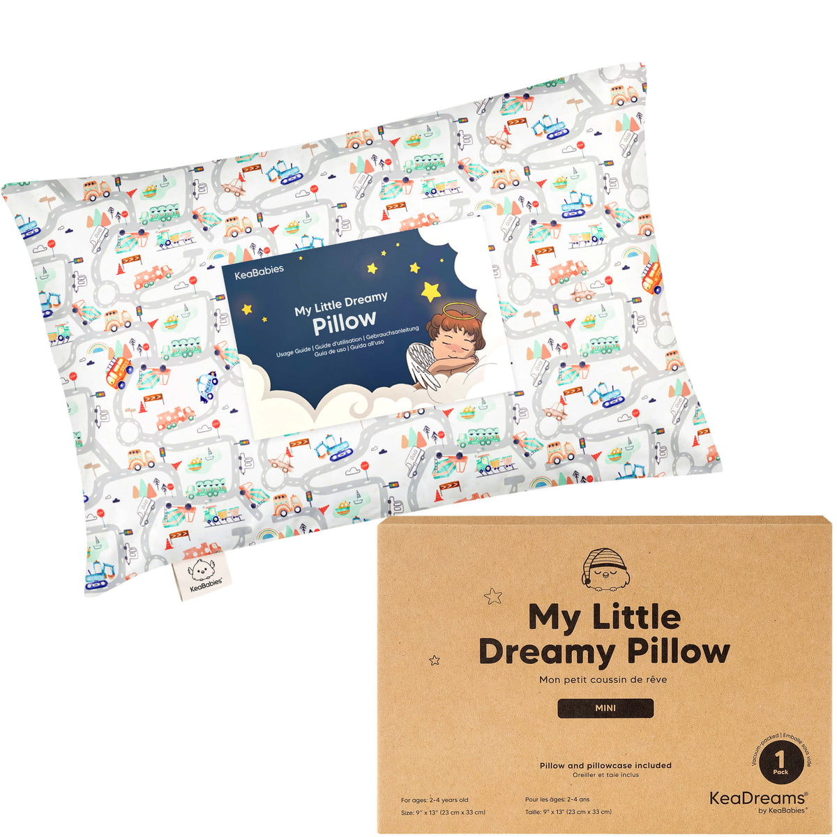 Minialmohada para niños pequeños con funda