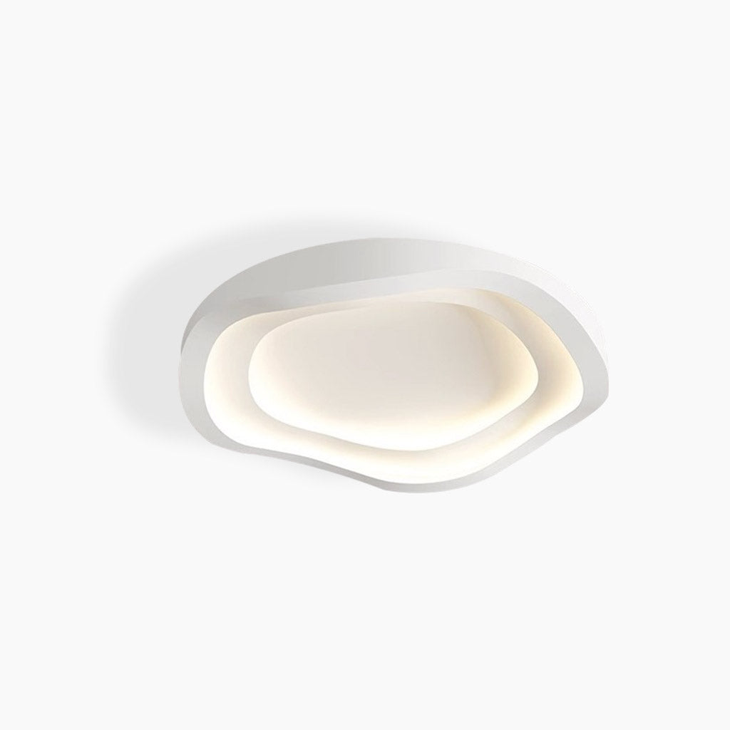 Low-Profile LED Ceiling Light 16-24 in Adjustable Dimmable White Iron Modern Overhead Fixture for Bedrooms Kitchens Home Office Hallways Ent | Thomler