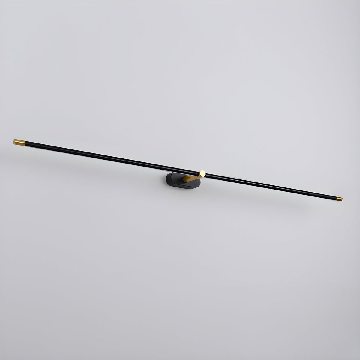 Lámpara de espejo de baño LED de 27 pulgadas, aplique de pared recargable y regulable, inalámbrico, color negro y dorado, accesorio de tocador con control táctil para baño de visitas