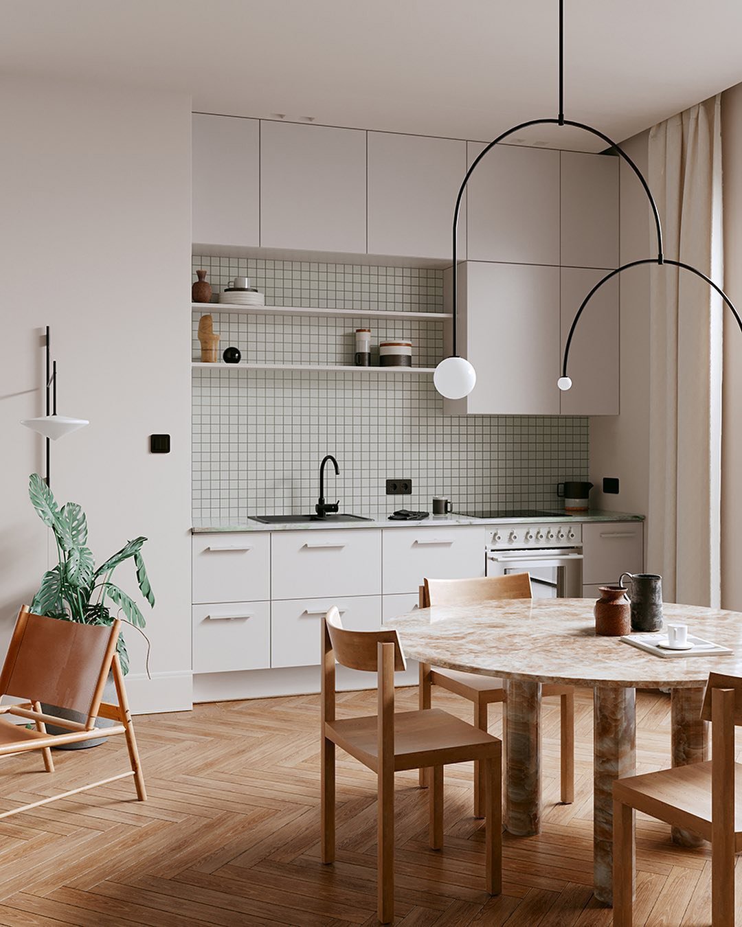Lámpara de techo escultural con difusores de vidrio opalino, acabado en negro y latón, diseño de múltiples brazos para comedor, vestíbulo, lámpara de techo moderna
