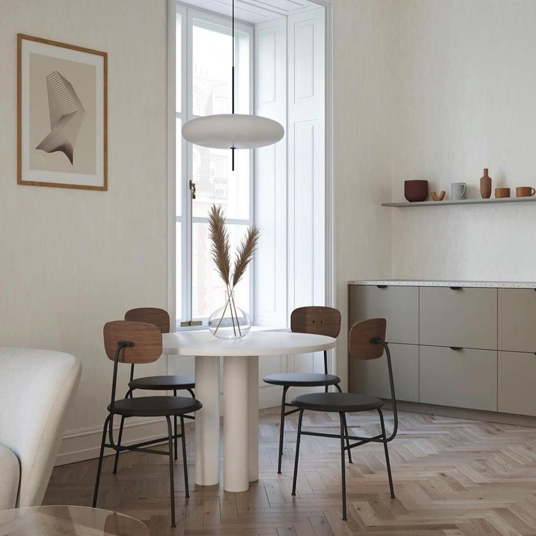 Decken-Pendelleuchte, weißer Polymerschirm, höhenverstellbar, modern, für Esszimmer, Küche, Wohnzimmer, Hängeleuchte, E26/E27-Fassung, 30 cm | Thomler