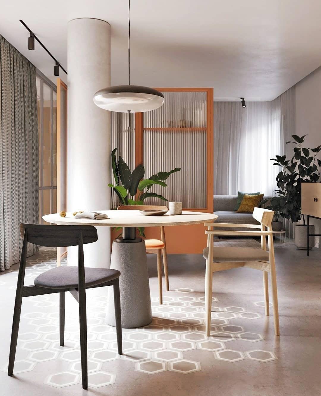 Decken-Pendelleuchte, weißer Polymerschirm, höhenverstellbar, modern, für Esszimmer, Küche, Wohnzimmer, Hängeleuchte, E26/E27-Fassung, 30 cm | Thomler
