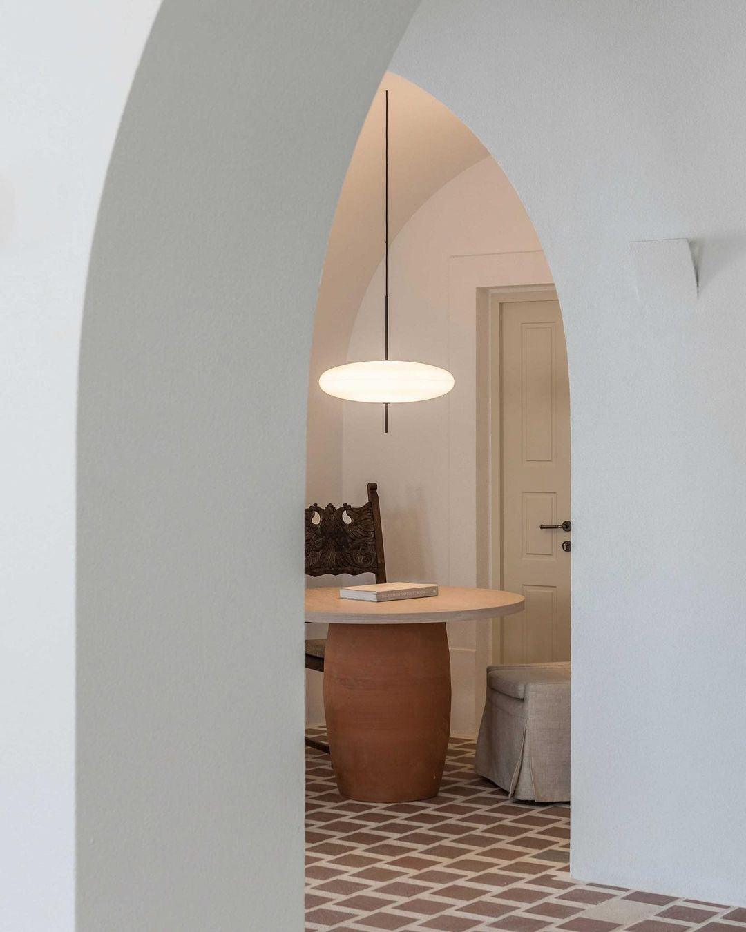 Decken-Pendelleuchte, weißer Polymerschirm, höhenverstellbar, modern, für Esszimmer, Küche, Wohnzimmer, Hängeleuchte, E26/E27-Fassung, 30 cm | Thomler