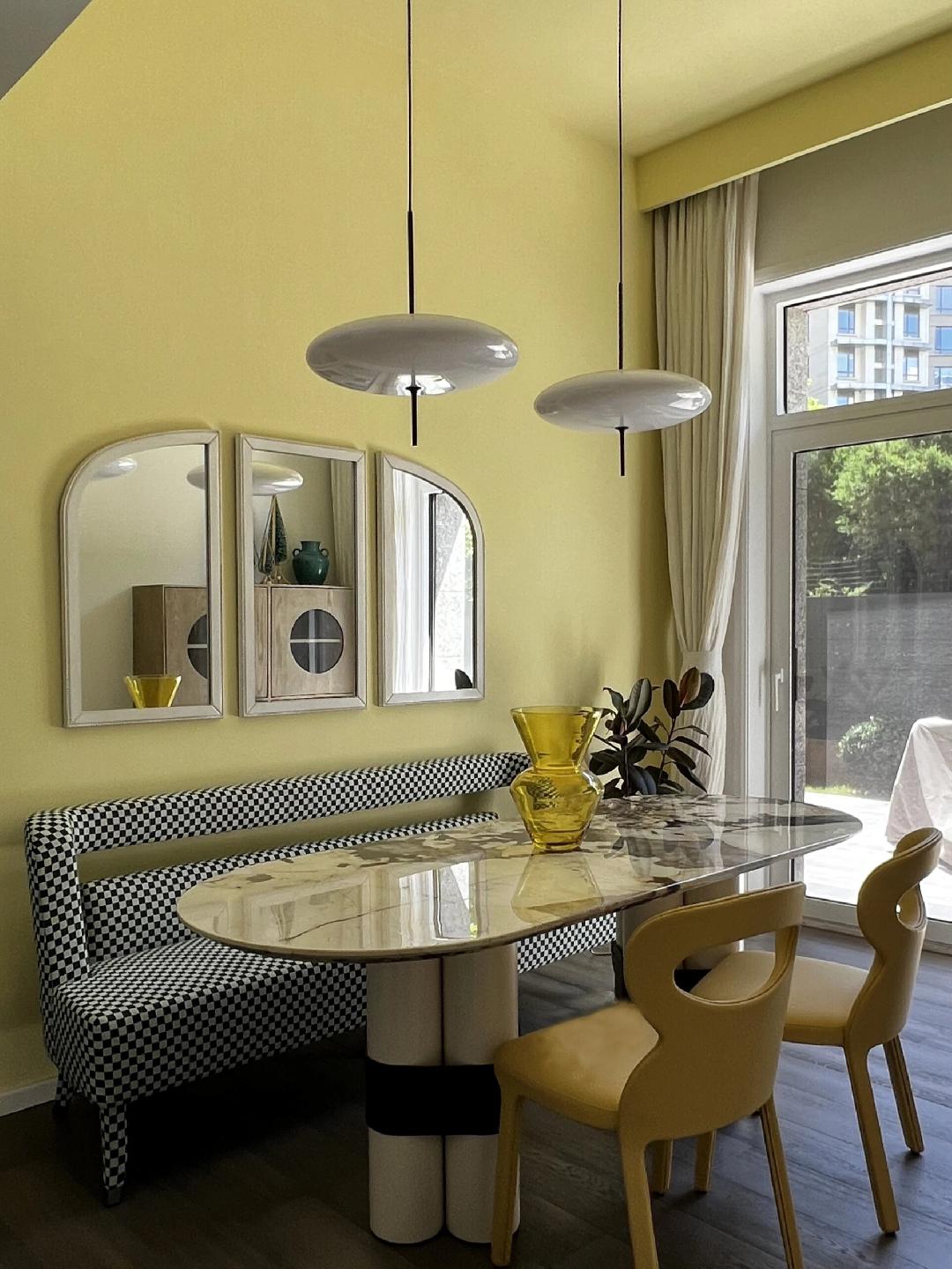 Decken-Pendelleuchte, weißer Polymerschirm, höhenverstellbar, modern, für Esszimmer, Küche, Wohnzimmer, Hängeleuchte, E26/E27-Fassung, 30 cm | Thomler