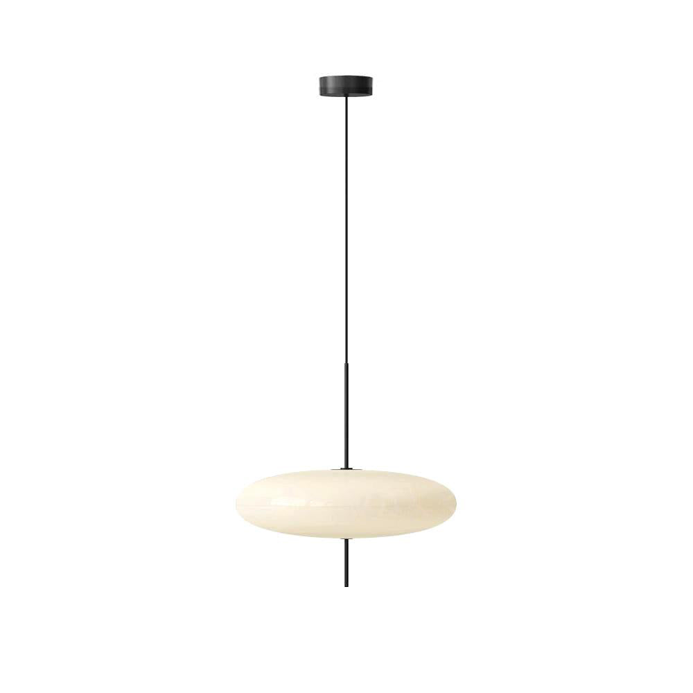 Decken-Pendelleuchte, weißer Polymerschirm, höhenverstellbar, modern, für Esszimmer, Küche, Wohnzimmer, Hängeleuchte, E26/E27-Fassung, 30 cm | Thomler