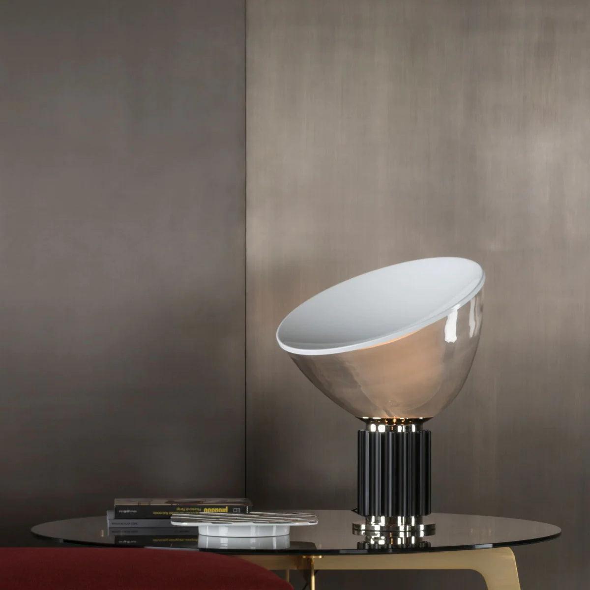 Adjustable Desk Lamp with Glass Shade for Bedroom Office Reading Room Ambient Light Fixture Contemporary Aluminum Design US Voltage 110-120V | Thomler