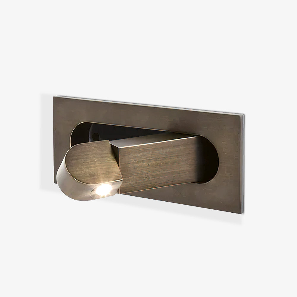 Aplique de pared LED giratorio con interruptor de botón para lectura nocturna enfocada en espacios compactos | Thomler