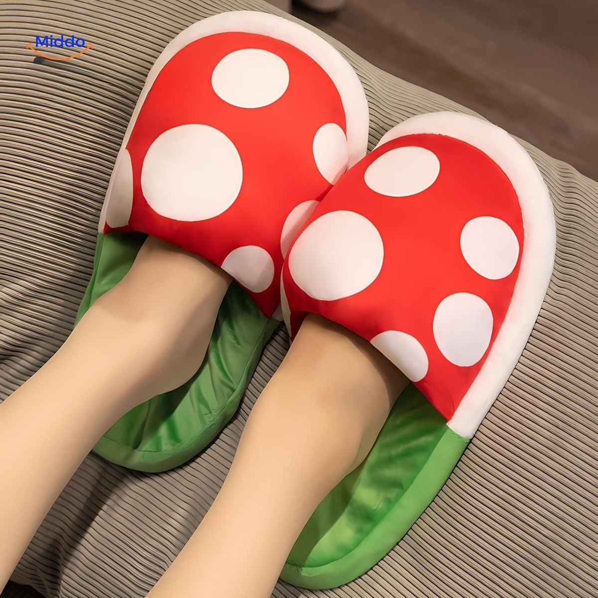 Plush Character House Slippers for Adults & Kids – Soft Cotton Gaming Footwear