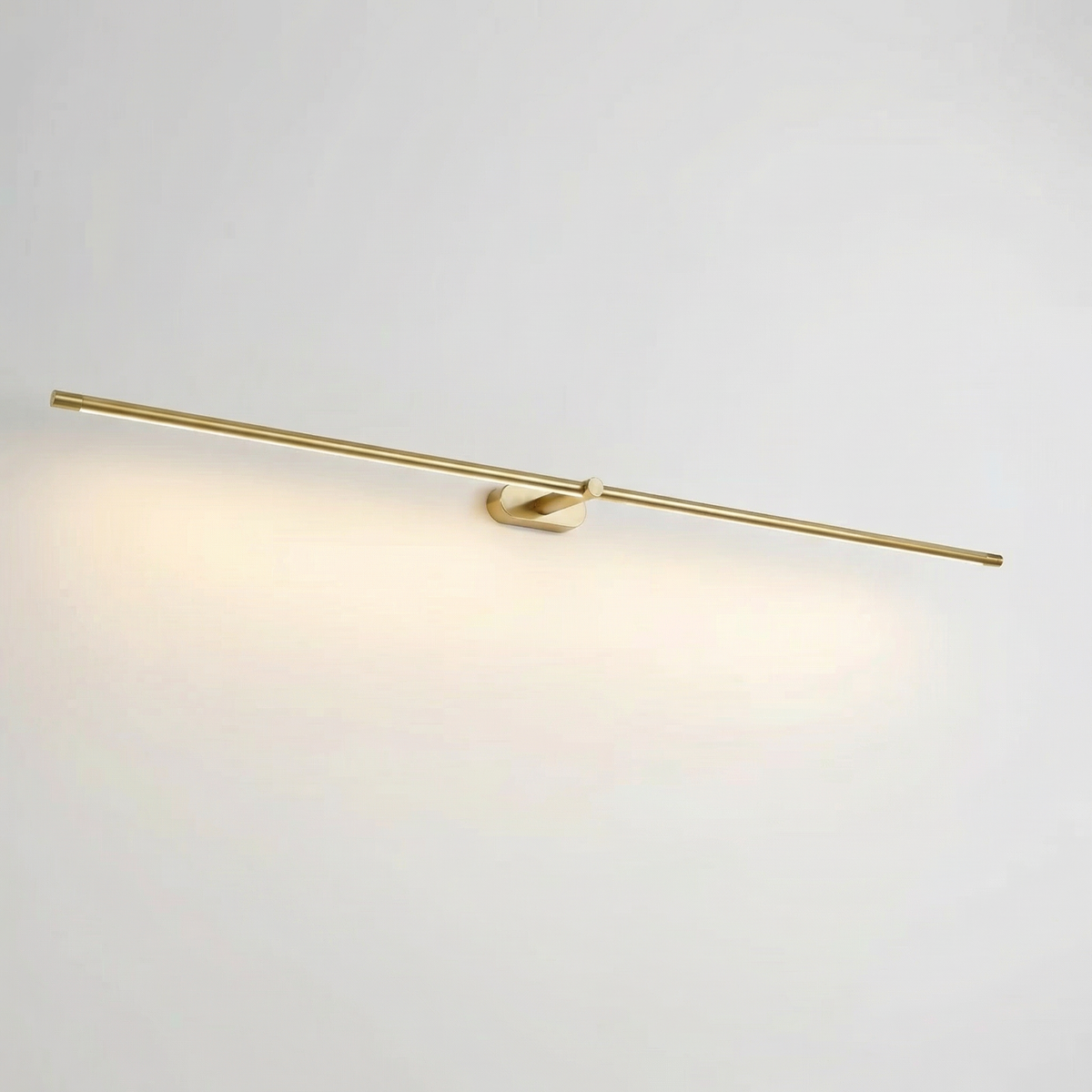 LED-Spiegelleuchte, lineare Wandleuchte aus Aluminium, 70 cm, warmweiß, Badezimmerbeleuchtung für moderne Waschräume und Schminkbereiche | Thomler