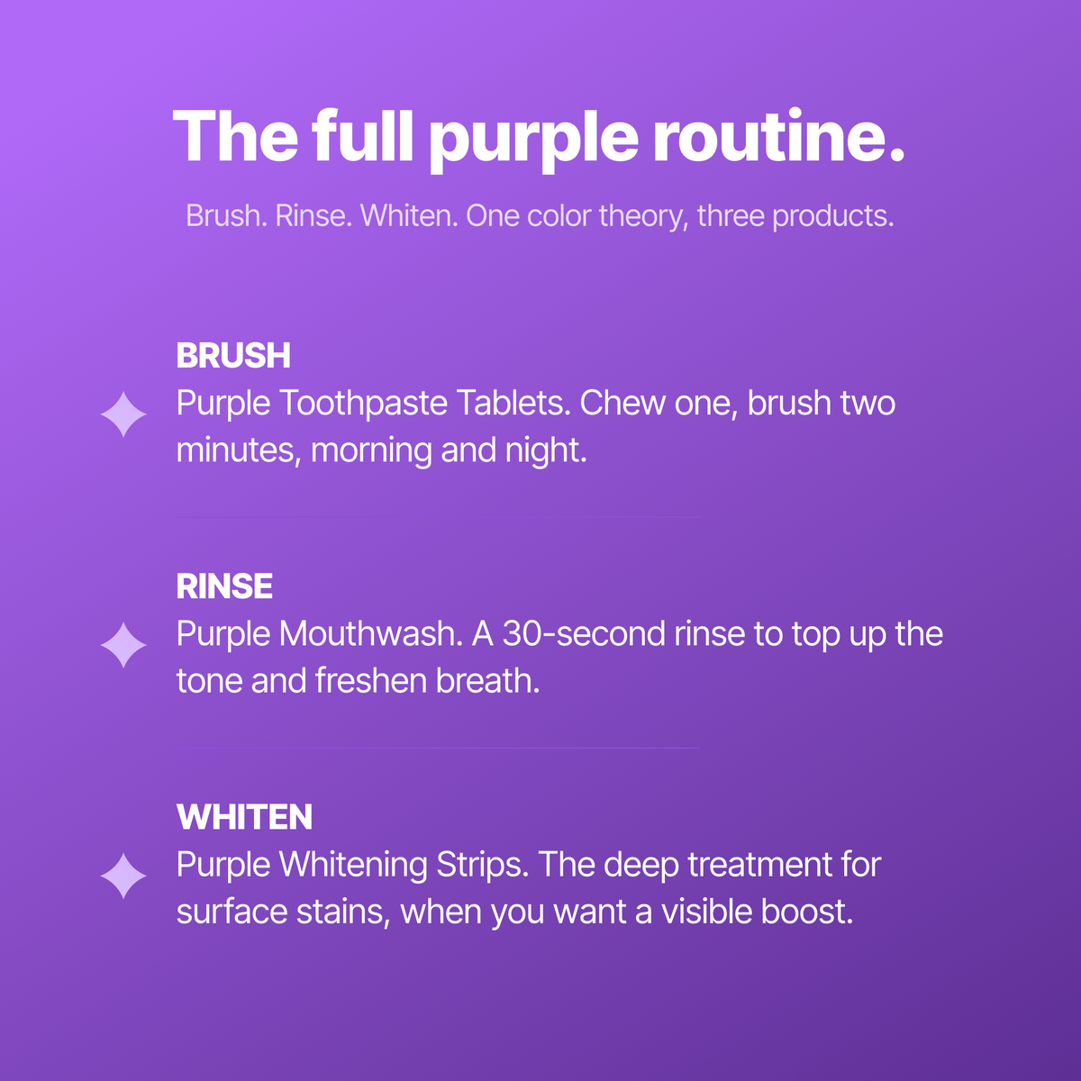 Paquete de cuidado morado