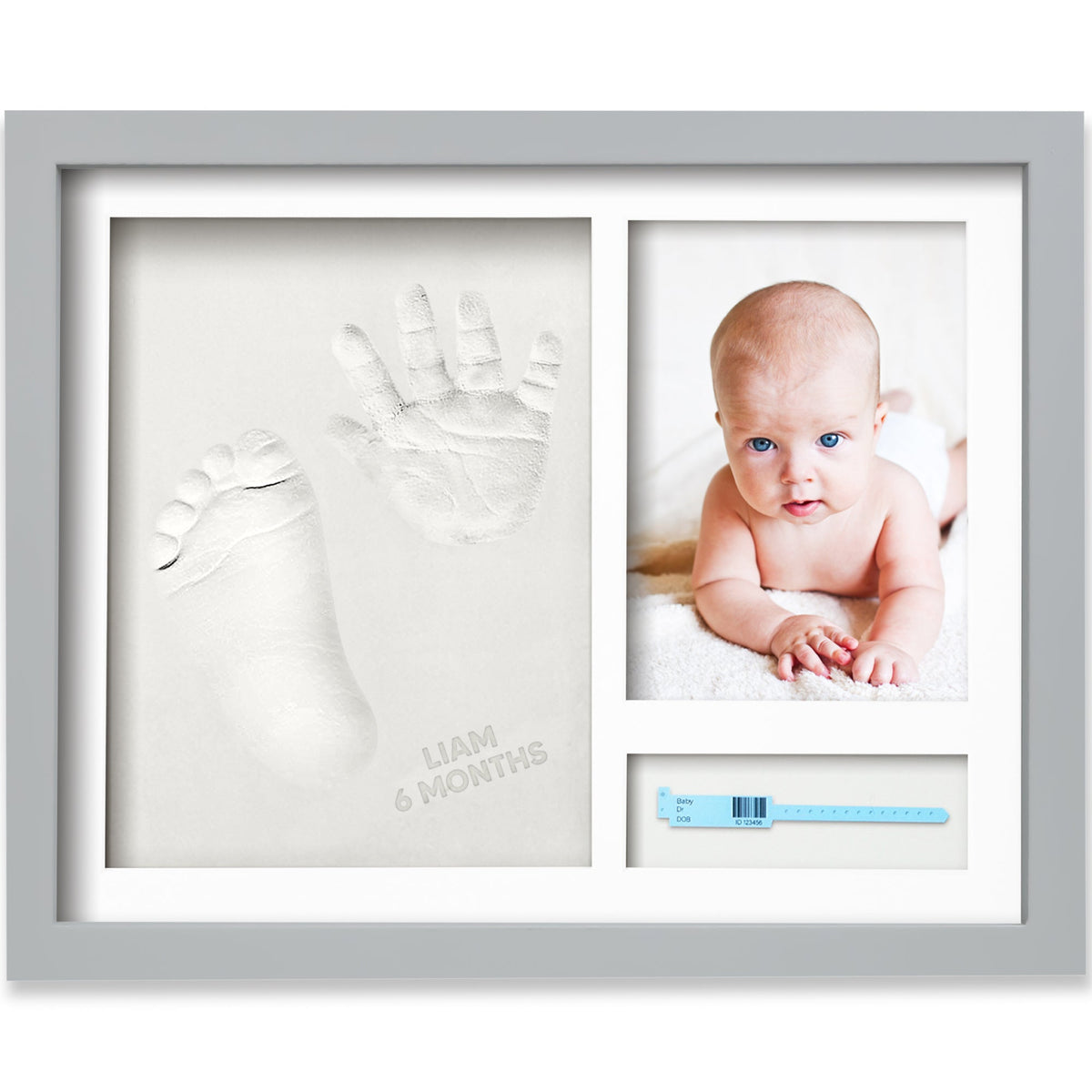 Baby Handprint & Footprint Keepsake Frame (Holiday)