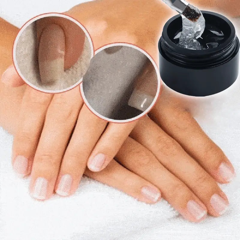 Nail Repair Gel for Cracked & Damaged Nails – No UV Light Required – Clear Protective Coating for Natural Nails | Thomler
