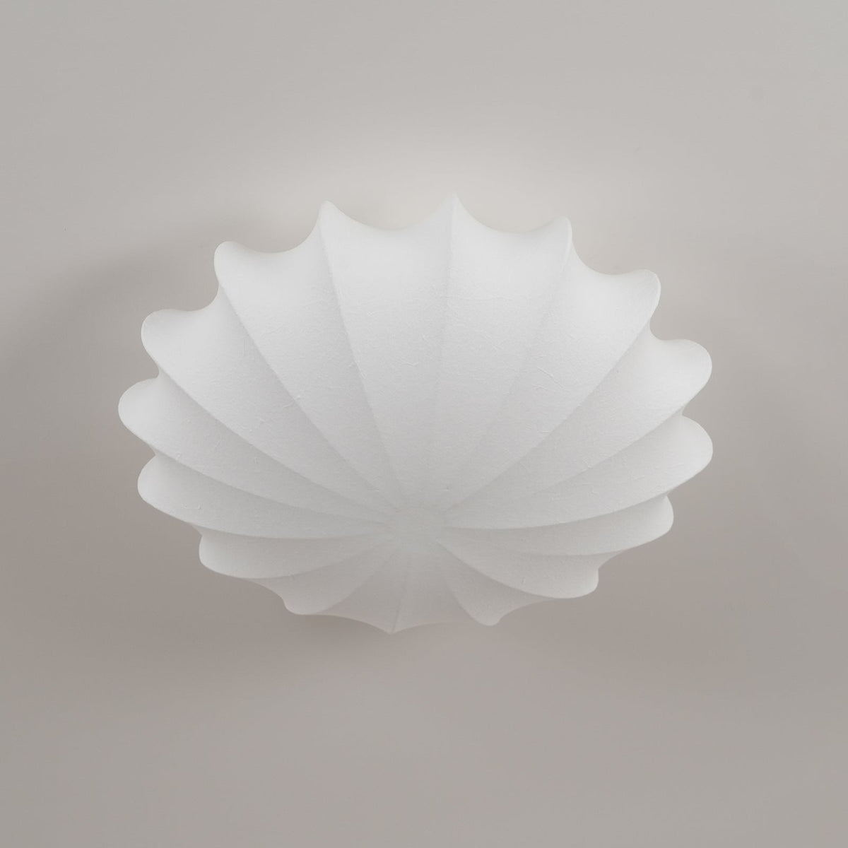 Flush Mount Pendant with Silk Shade White Metal Base for Bedroom Living Room Hallway Soft Glow E26 Socket 40W Compatible Wall or Ceiling Ins | Thomler