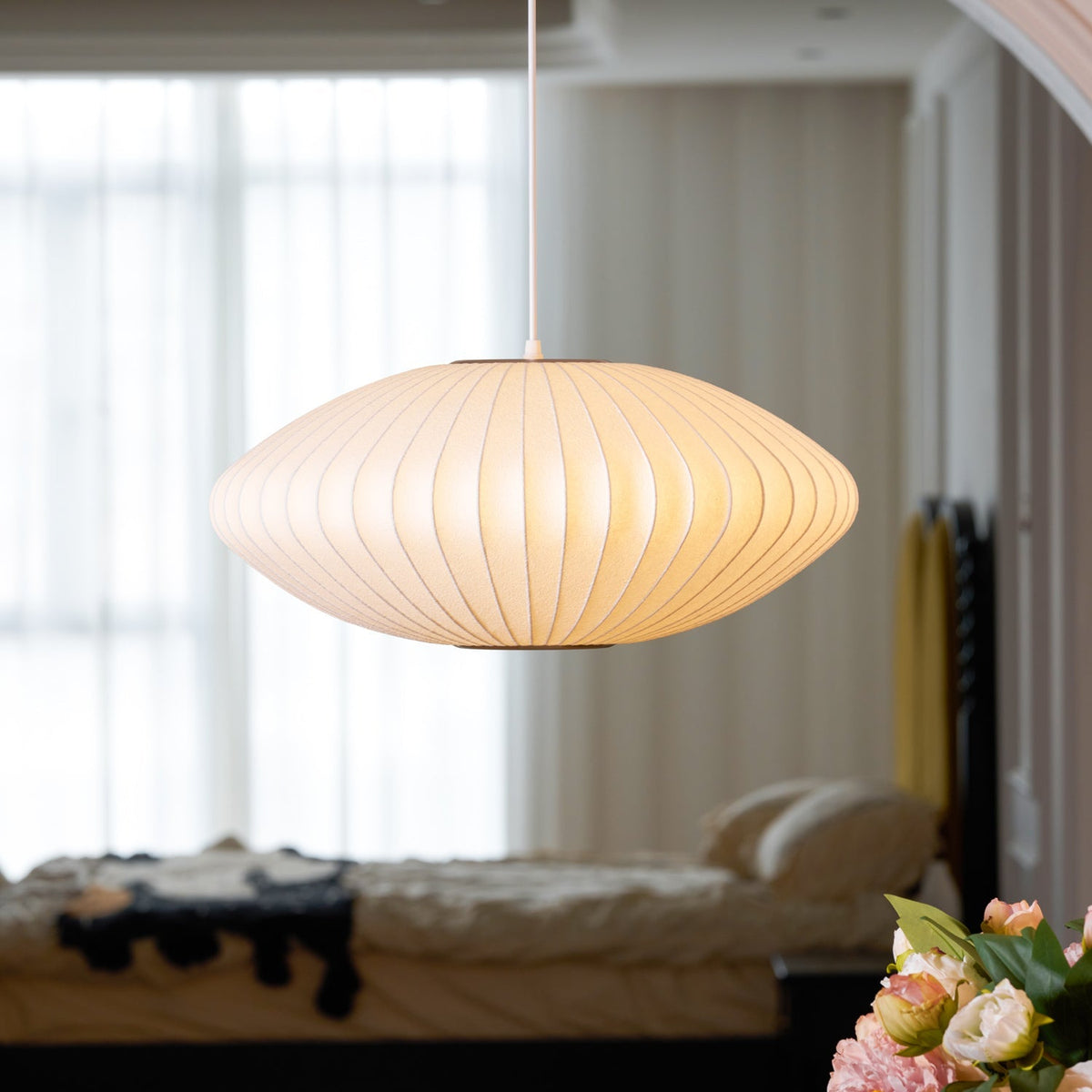 Stalen draadgaas plafondlamp 20 inch wit voor kookeiland eetkamer moderne hanglamp verstelbaar snoer E26 fitting