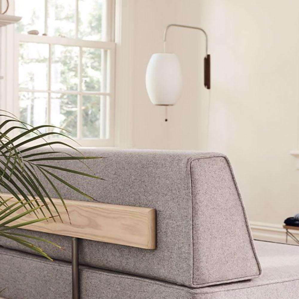 Draaibare bolwandlamp met verstelbaar snoer 40 cm in walnoot chroom afwerking plug-in led-wandlamp voor slaapkamer kantoor woonkamer