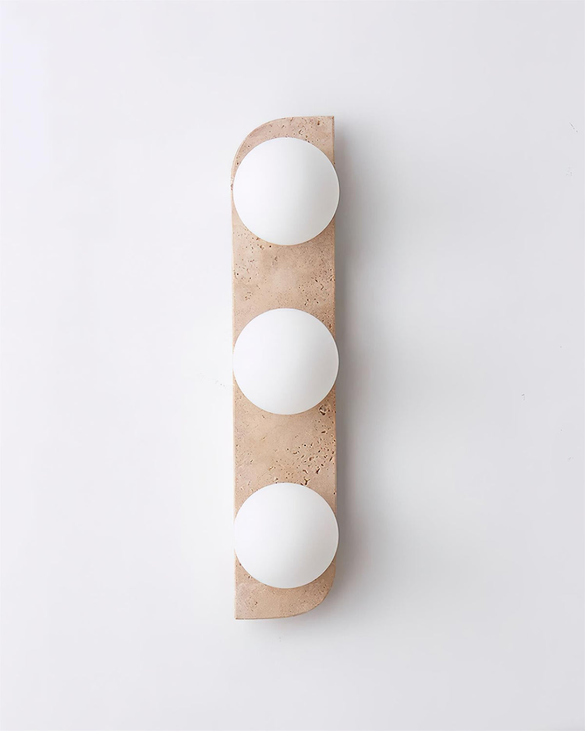 Natural Stone Sconce with G9 Socket – Textured Travertine Accent Fixture for Powder Rooms, Corridors & Bedrooms – 7W LED Compatible – Single | Thomler