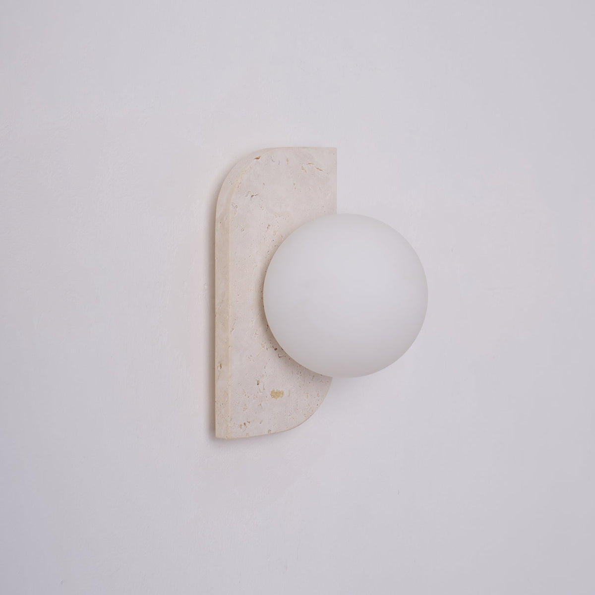 Natural Stone Sconce with G9 Socket – Textured Travertine Accent Fixture for Powder Rooms, Corridors & Bedrooms – 7W LED Compatible – Single | Thomler