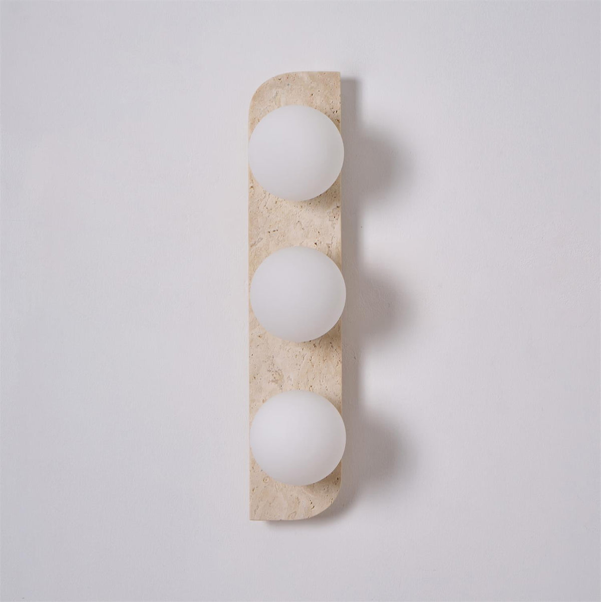 Natural Stone Sconce with G9 Socket – Textured Travertine Accent Fixture for Powder Rooms, Corridors & Bedrooms – 7W LED Compatible – Single | Thomler