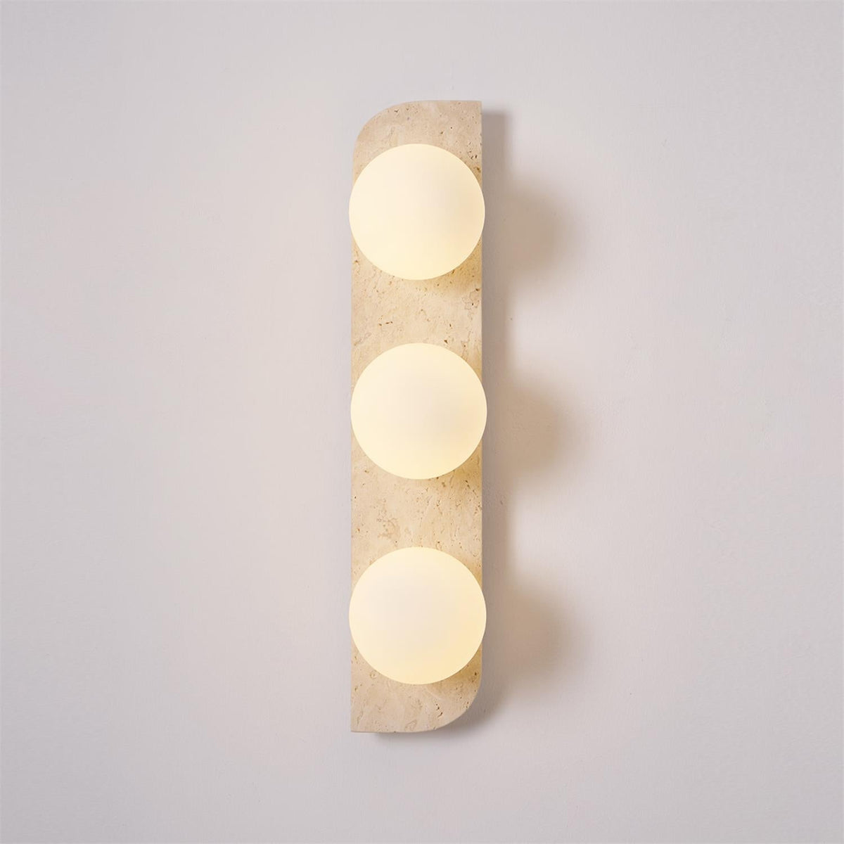 Natural Stone Sconce with G9 Socket – Textured Travertine Accent Fixture for Powder Rooms, Corridors & Bedrooms – 7W LED Compatible – Single | Thomler