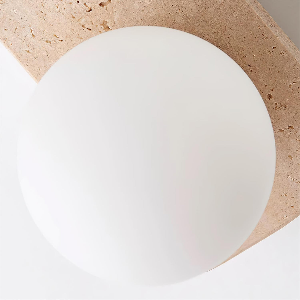 Natural Stone Sconce with G9 Socket – Textured Travertine Accent Fixture for Powder Rooms, Corridors & Bedrooms – 7W LED Compatible – Single | Thomler