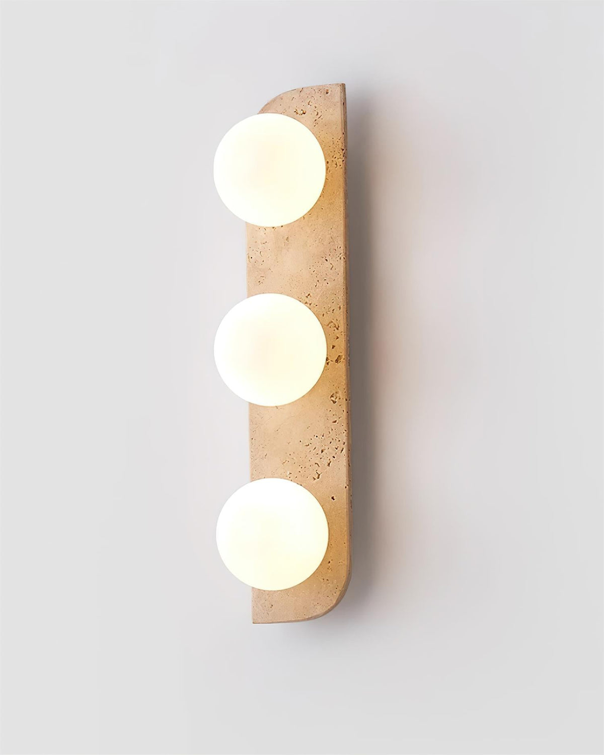 Natural Stone Sconce with G9 Socket – Textured Travertine Accent Fixture for Powder Rooms, Corridors & Bedrooms – 7W LED Compatible – Single | Thomler