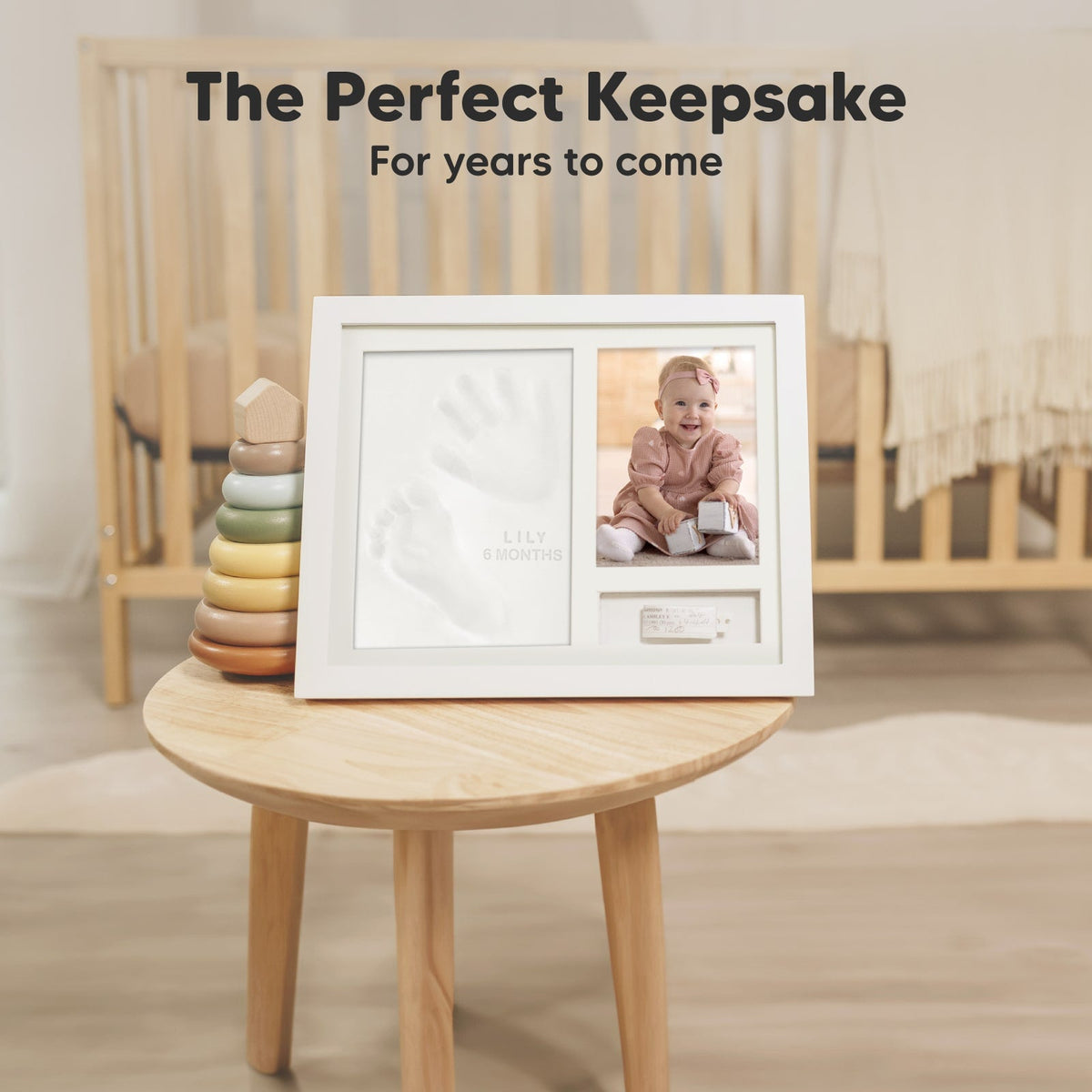 Baby Handprint & Footprint Keepsake Frame (Holiday)
