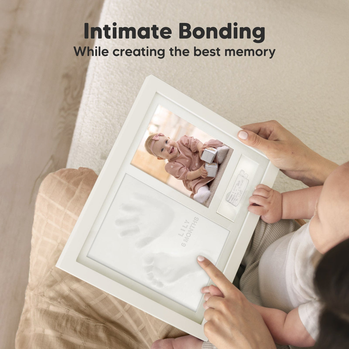 Baby Handprint & Footprint Keepsake Frame (Holiday)