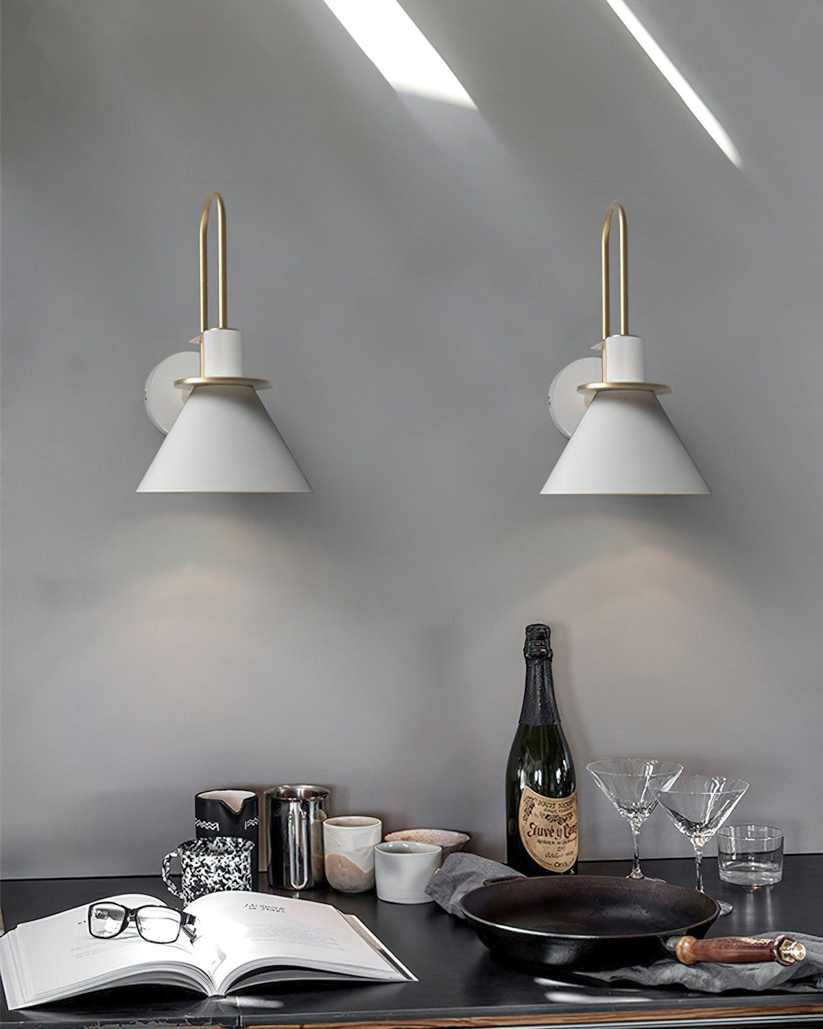 Industrial Iron Sconce Light for Hallways Kitchens & Entryways – Modern Matte Side Lighting for Residential and Commercial Use | Thomler
