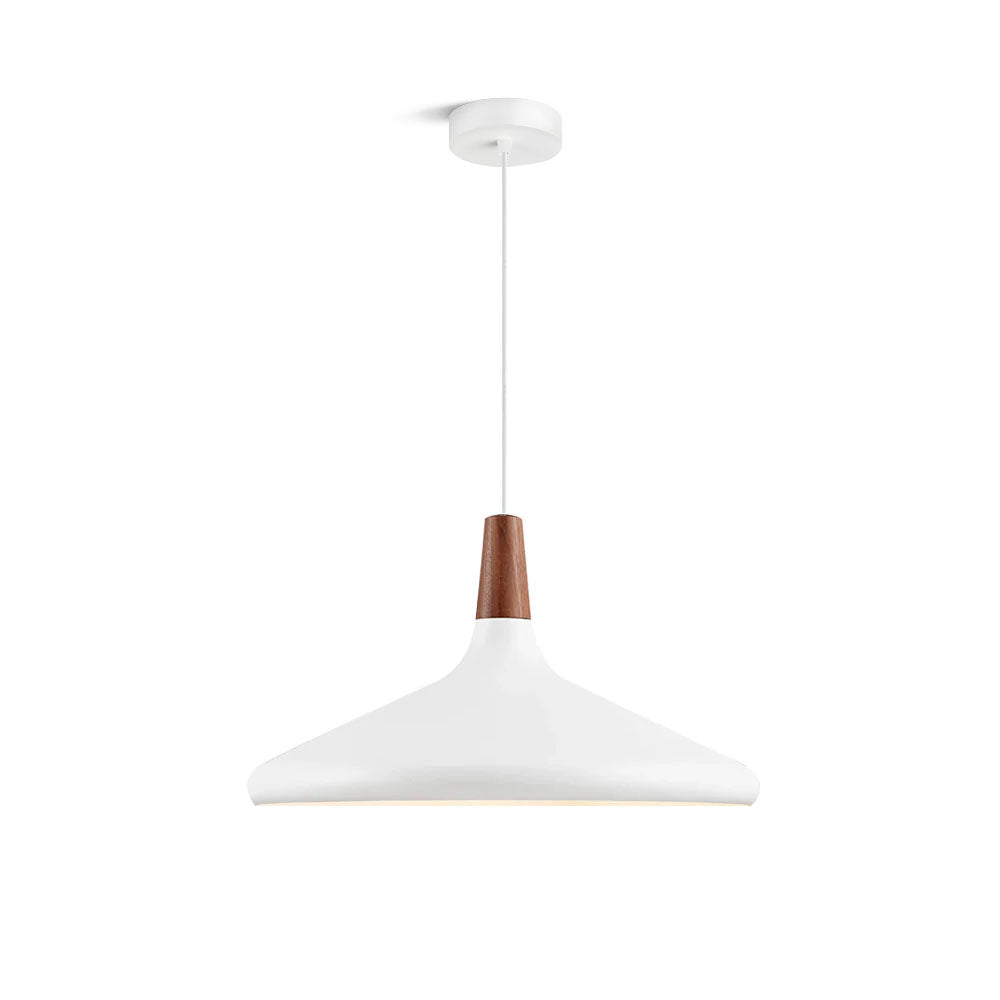 Hanging Drop Ceiling Fixture Wood Metal Shade Adjustable Cord 7-15 inch Diameter for Kitchen Island Dining Room E26 Socket Modern Farmhouse