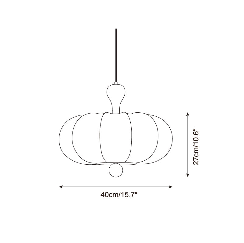 Stoffen hanglamp met houten accent voor eetkamer en keukeneiland – Zacht witte geplooide kap, modern minimalistisch armatuur | Thomler