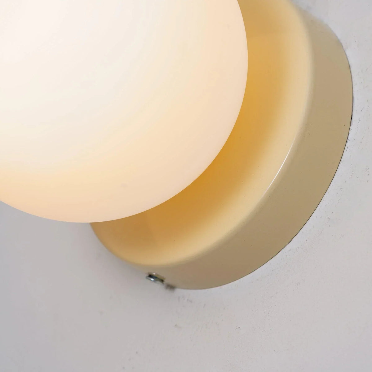 Compact Glass Sconce Light 3.9 in White Accent Fixture Bedside Hallway Nordic Minimalist G9 LED Downlight Indoor Mounted | Thomler